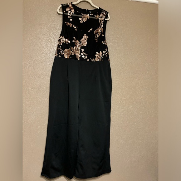 SHEIN Sleeveless Jumpsuit With Sparkly Embellishment -2X - Picture 6 of 11